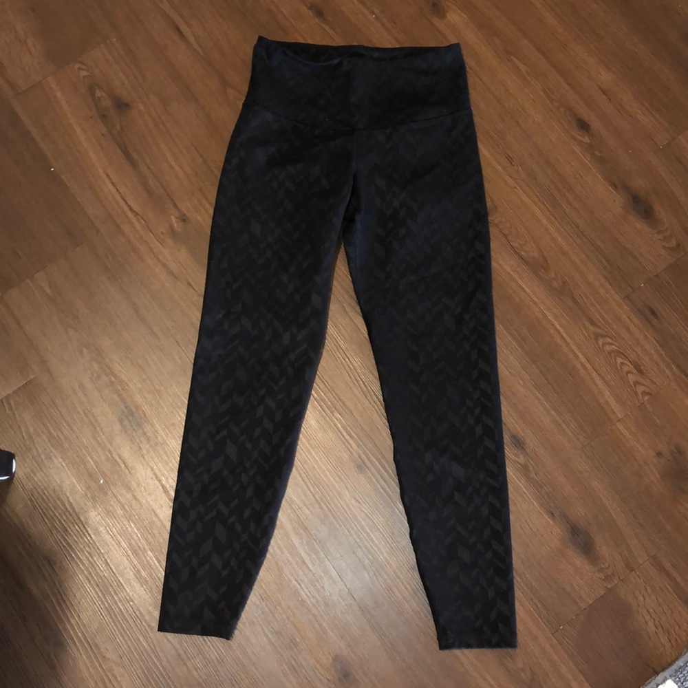 BLACK HIGHRISE LONG LEGGINGS / WORKOUT / SMALL